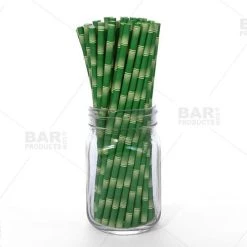 Outlet 🎉 Bars BarConic® Bamboo Paper Straws - 100 Pack 🎁