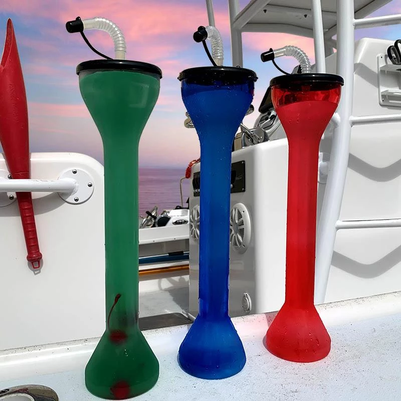 Budget ⭐ Bars BarConic® Blue Party Yard Cup With Lid & Straw - 18 Ounce 👍 4 Budget ⭐ Bars BarConic® Blue Party Yard Cup With Lid & Straw - 18 Ounce 👍 - Image 2