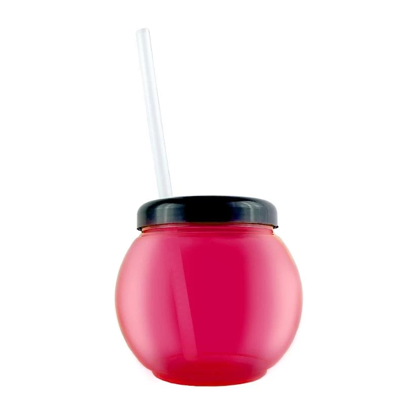 Buy 😉 Bars BarConic® Fishbowl Plastic Pink Drinkware - 20 Ounce - With Lid And Straw ❤️ 3 Buy 😉 Bars BarConic® Fishbowl Plastic Pink Drinkware - 20 Ounce - With Lid And Straw ❤️