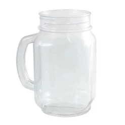 Wholesale 🔔 Bars 32oz. Plastic Mason Jar With Handle ⌛