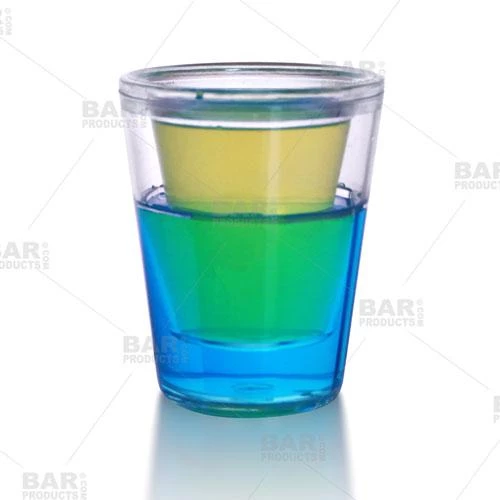 Discount 😍 Bars BarConic® 1.5 Oz Plastic Shot Glass With Double Wall - Blue ❤️ 4 Discount 😍 Bars BarConic® 1.5 Oz Plastic Shot Glass With Double Wall - Blue ❤️ - Image 2