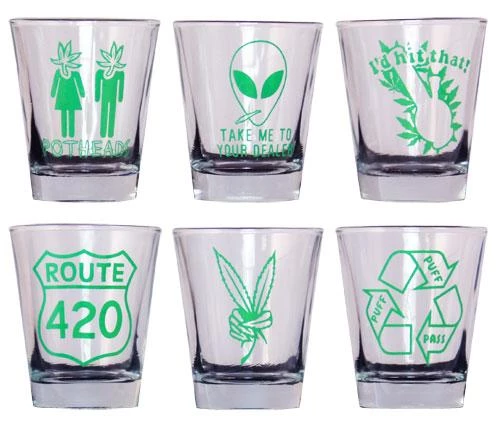 Flash Sale ✔️ Bars Pot Themed Shot Glass Set 🔔 3 Flash Sale ✔️ Bars Pot Themed Shot Glass Set 🔔