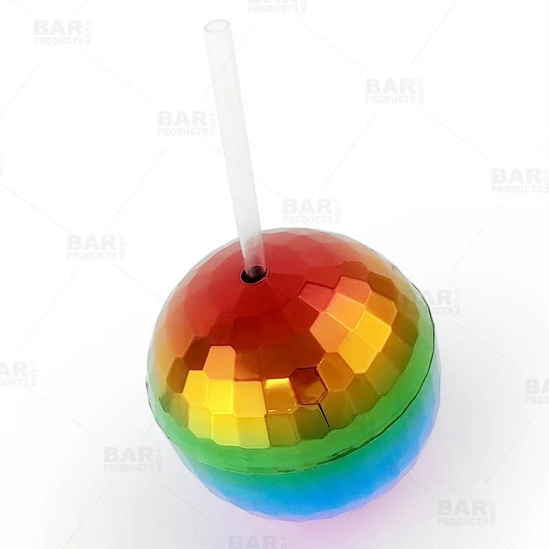 Top 10 ๐ Bars Plastic Rainbow Disco Ball Drinking Cup W/ Straw And Lid - 12 Oz โ 5 Top 10 ๐ Bars Plastic Rainbow Disco Ball Drinking Cup W/ Straw And Lid - 12 Oz โ - Image 3