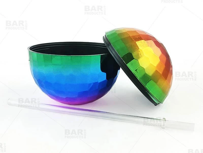 Top 10 ๐ Bars Plastic Rainbow Disco Ball Drinking Cup W/ Straw And Lid - 12 Oz โ 6 Top 10 ๐ Bars Plastic Rainbow Disco Ball Drinking Cup W/ Straw And Lid - 12 Oz โ - Image 4