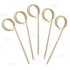 Deals 🧨 Bars BarConic® Bamboo Cocktail Picks - Ring Shaped - (Pack Of 100) 🌟