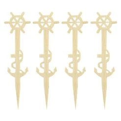 Best Sale 🎁 Bars BarConic® Wooden Sailor Cocktail Picks - 100 Pack ⌛