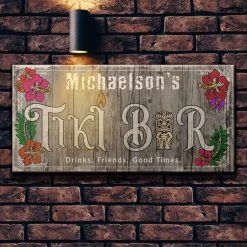 Coupon ✔️ Bars CUSTOMIZABLE Large Plank Sign - 11 3/4" X 23 3/4" - Tiki - Multiple Color Options ❤️ -BARS Sales Store sign wood 11x23 tiki brick bg gray 1000x1000 ef9eb08c fa15 434c a055 b98fbd383112 800x