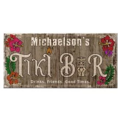 Coupon ✔️ Bars CUSTOMIZABLE Large Plank Sign - 11 3/4" X 23 3/4" - Tiki - Multiple Color Options ❤️