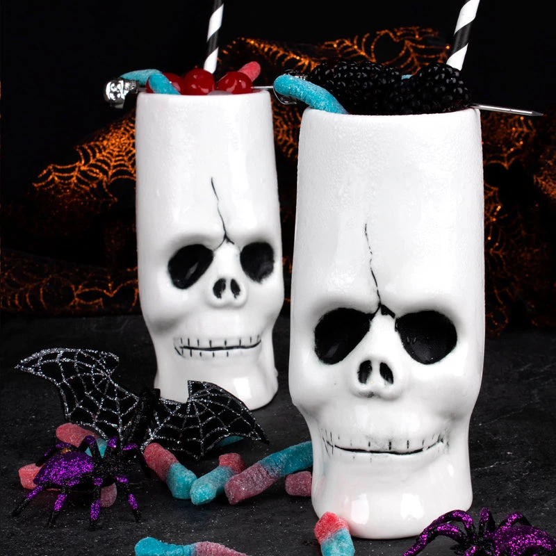 Brand new ❤️ Bars Skull Tiki Drinkware Gift Set 👍 4 Brand new ❤️ Bars Skull Tiki Drinkware Gift Set 👍 - Image 2
