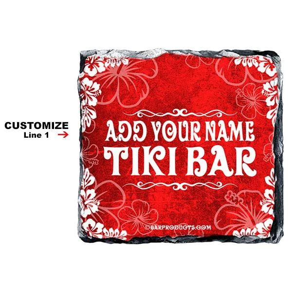 Hot Sale ๐ Bars Tiki Themed CUSTOMIZABLE Rock Slate Coasters โจ 4 Hot Sale ๐ Bars Tiki Themed CUSTOMIZABLE Rock Slate Coasters โจ - Image 2