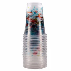 New 🧨 Bars 20 Ct Snowman Plastic Cups -16 Oz. ⭐ -BARS Sales Store snowman plastic cup stack 800x