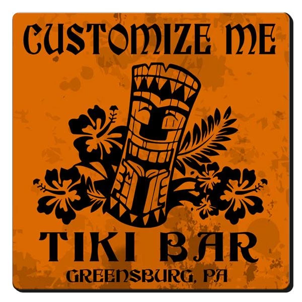 Cheap ๐ Bars CUSTOMIZABLE Coaster -Tiki Design - 3.5in Square Foam ๐ 7 Cheap ๐ Bars CUSTOMIZABLE Coaster -Tiki Design - 3.5in Square Foam ๐ - Image 5