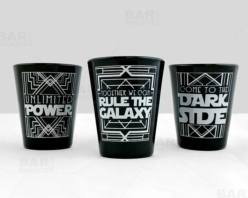 Discount 🥰 Bars BarConic® Black Shot Glasses - Multiple Designs - 1.75 Oz 🧨 3 Discount 🥰 Bars BarConic® Black Shot Glasses - Multiple Designs - 1.75 Oz 🧨