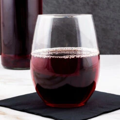 Promo 😀 Bars Clear Stemless Wine Goblet - 12 Ounce - 6 Count ✨ -BARS Sales Store stemless wine goblet 6pk scene1 800x