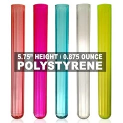 Discount ✔️ Bars Polystyrene Crystal Cut Tube SHOTZ® / Test Tube Shooters - Pack Of 100 🌟