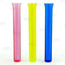 New ๐ Bars Flat Bottom Assorted Neon Test Tubes - 25ml (25 Pack) โ