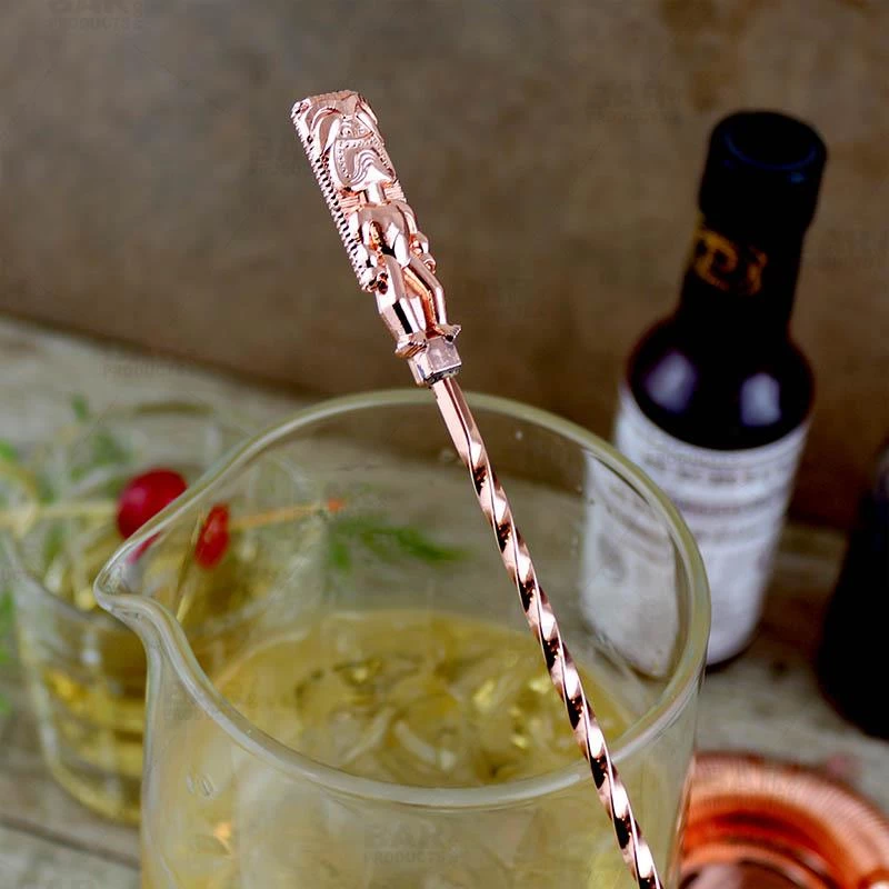 Buy ❤️ Bars Bar Spoon - Tiki Butt Ku - Copper Plated - 40cm 🛒 4 Buy ❤️ Bars Bar Spoon - Tiki Butt Ku - Copper Plated - 40cm 🛒 - Image 2