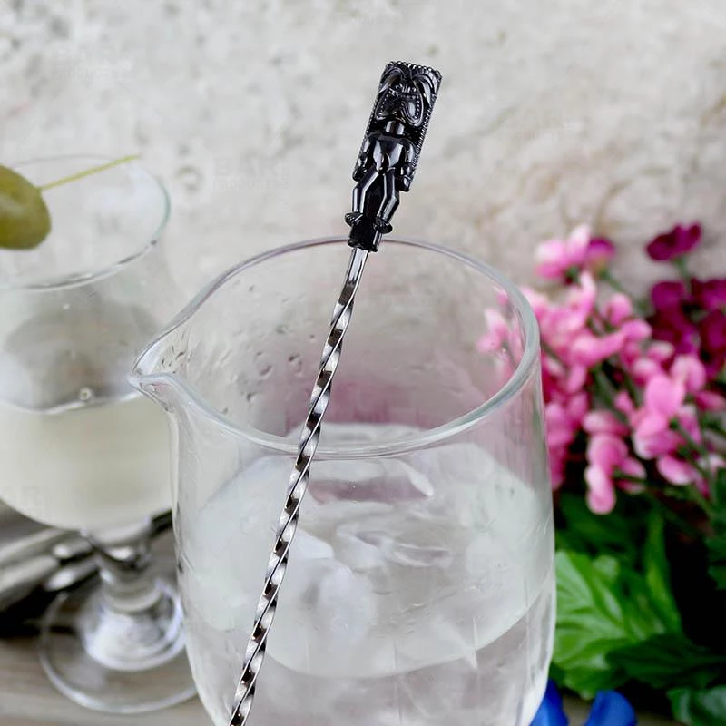 Best deal 👏 Bars Bar Spoon - Tiki Butt Ku - Gun Metal Plated - 40cm ❤️ 4 Best deal 👏 Bars Bar Spoon - Tiki Butt Ku - Gun Metal Plated - 40cm ❤️ - Image 2