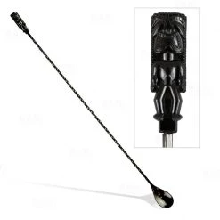 Best deal 👏 Bars Bar Spoon - Tiki Butt Ku - Gun Metal Plated - 40cm ❤️
