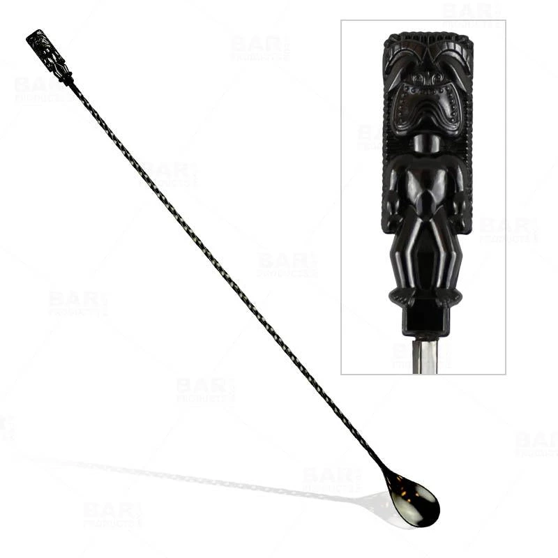 Best deal 👏 Bars Bar Spoon - Tiki Butt Ku - Gun Metal Plated - 40cm ❤️ 3 Best deal 👏 Bars Bar Spoon - Tiki Butt Ku - Gun Metal Plated - 40cm ❤️
