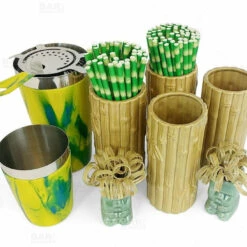 Coupon 😍 Bars Bamboo Tiki Drinkware Bar Set ✔️