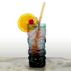 Discount 👍 Bars BarConic® Teal Tiki Glass - 15oz 🛒 11 Discount 👍 Bars BarConic® Teal Tiki Glass - 15oz 🛒 -BARS Sales Store tiki glass blue tinted bpc 4 800x