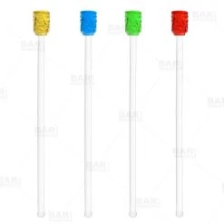 Brand new 👍 Bars Glass Tiki Drink Stirrers - Box Of 4 ⌛