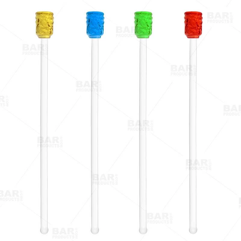 Brand new ๐ Bars Glass Tiki Drink Stirrers - Box Of 4 โ 3 Brand new ๐ Bars Glass Tiki Drink Stirrers - Box Of 4 โ