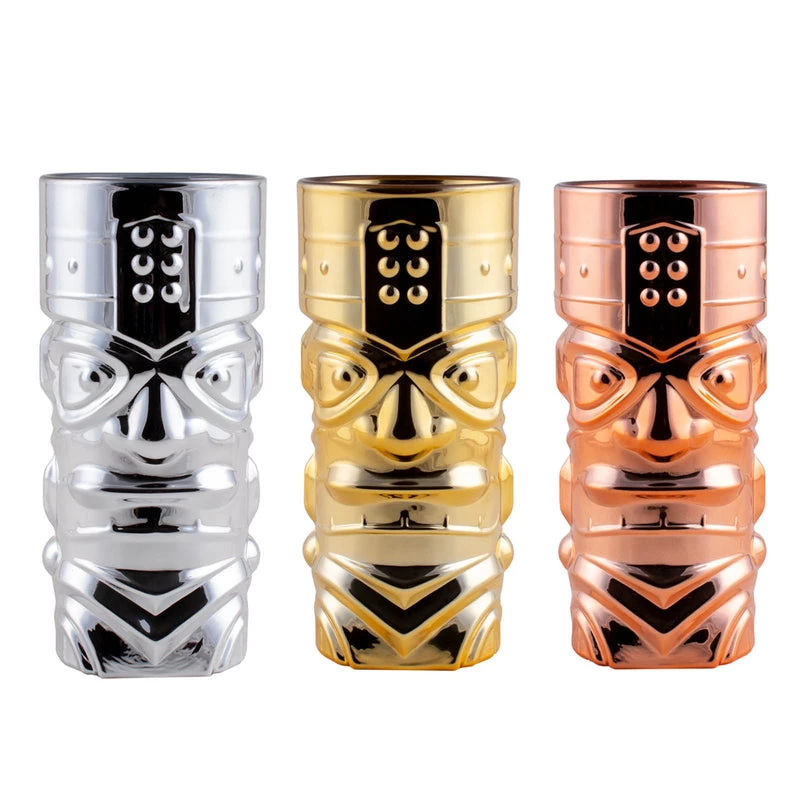 Outlet ⭐ Bars BarConic® Tiki Glass - Metal Plated - 15 Ounce - (Color Options) 🛒 3 Outlet ⭐ Bars BarConic® Tiki Glass - Metal Plated - 15 Ounce - (Color Options) 🛒