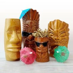 Cheapest 🔔 Bars Tiki Mugs Drinkware Package 1 - Set Of 4 🛒