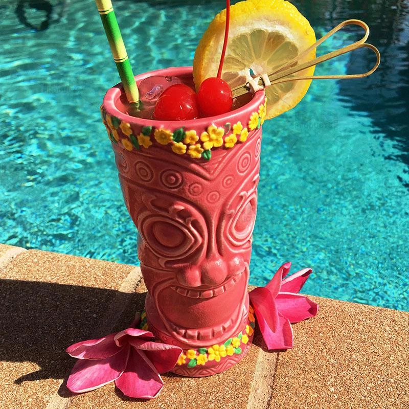 Brand new 🤩 Bars BarConic® Flower Goddess Tiki Drinkware - Pink - 12oz 👏 4 Brand new 🤩 Bars BarConic® Flower Goddess Tiki Drinkware - Pink - 12oz 👏 - Image 2