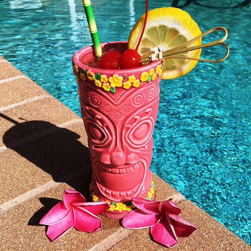 Brand new 🤩 Bars BarConic® Flower Goddess Tiki Drinkware - Pink - 12oz 👏 5 Brand new 🤩 Bars BarConic® Flower Goddess Tiki Drinkware - Pink - 12oz 👏 - Image 3