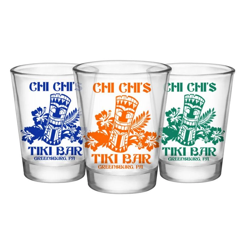 Best Sale 🔥 Bars CUSTOMIZABLE Clear Shot Glass - Tiki Bar - 1.75oz ⭐ 5 Best Sale 🔥 Bars CUSTOMIZABLE Clear Shot Glass - Tiki Bar - 1.75oz ⭐ - Image 3