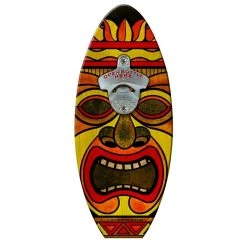 Hot Sale 😍 Bars Red Hot Tiki Man Surfboard Wall Mount Bottle Opener 🤩