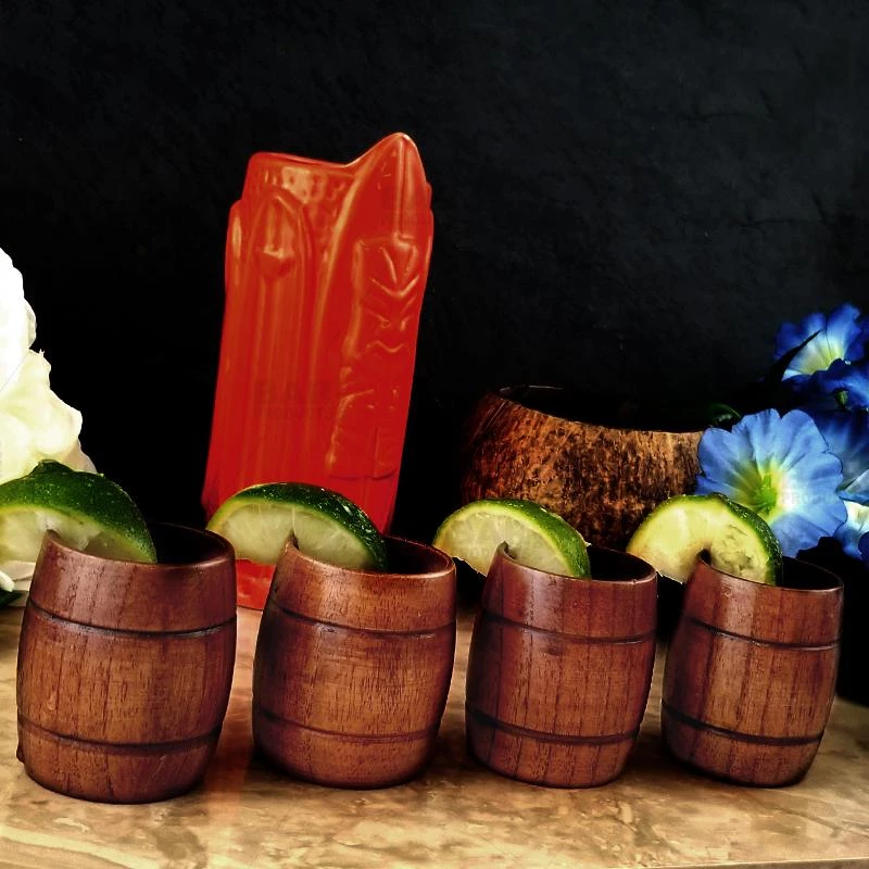 Deals ๐ Bars Barrel Wood Shots - Set Of 4 - 2 Ounce ๐ 4 Deals ๐ Bars Barrel Wood Shots - Set Of 4 - 2 Ounce ๐ - Image 2